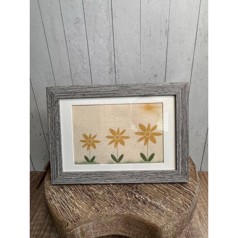 Yellow Daisies Picture Frame 7 x 5 Original Art West Hills Studio Desk Wall Art